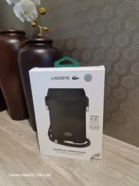 universal pouch Lacoste black for Iphone 16 promax, Samsung S24Ultra