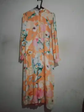 Abaya bunga elegan