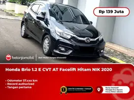 [ TANGAN PERTAMA ] Honda Brio 1.2 E CVT AT Facelift Hitam 2020/2021