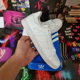 Sepatu Sneakers Pria Adidas Stan Smith Full White