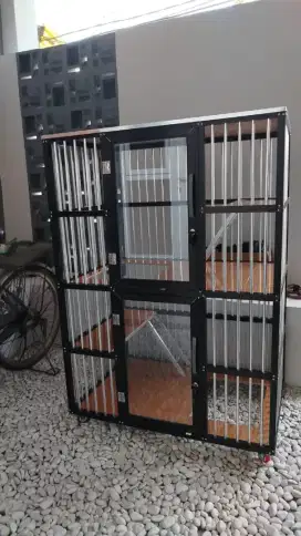 Kandang kucing 2 pintu