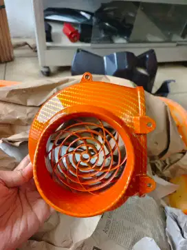 Cover tutup. Kipas Honda beat carbon orange
