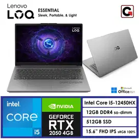 LENOVO LOQ Core i5-12450H dengan NVIDIA RTX2050 4GB