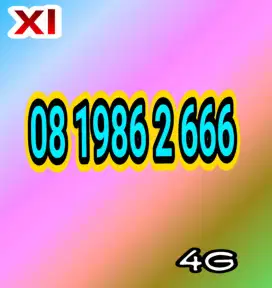 Kartu XL 10 digit triple 666 cantik murah