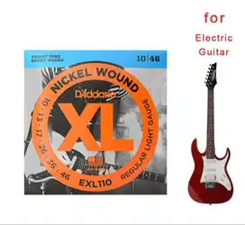 D'addario exl110 Senar Gitar Listrik / Elektrik 0.10 Reguler Light