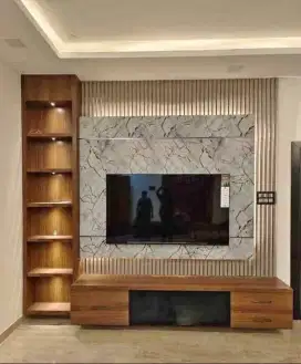 Backdrop Tv minimalis tempahan
