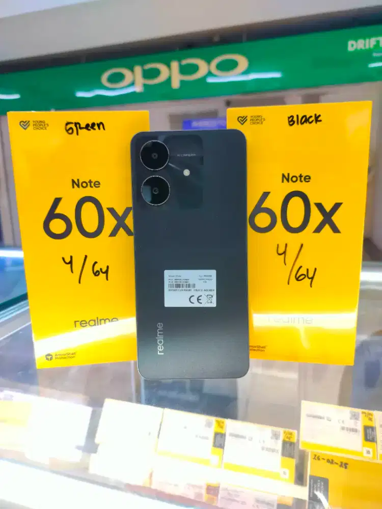 Termurah Realme Note 60X Ram 4+64GB , tahan percikan air
