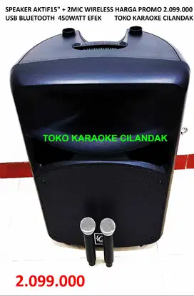 speaker aktif 15in lengkap mic