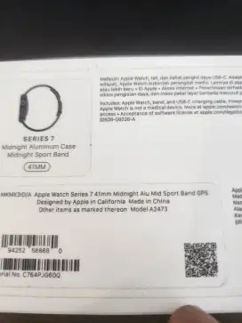 Apple watch 7 41mm fullset original ex resmi Digimap ID/A