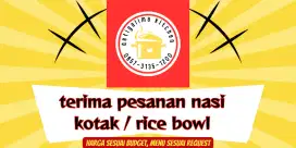 terima pesanan nasi kotak/ricebowl