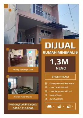 Dijual murah rumah siap huni dan strategis area merjosari Malang