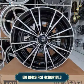 Velg GIO Wheels J518 Kijang Super Kapsul 
Ring 14 lebar 6 Pcd 4x100