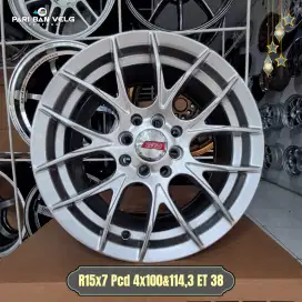 Velg Gio Breyton Ring 15 Lebar 7 Pcd 4x100&114,3 ET 38 avanza vios eti