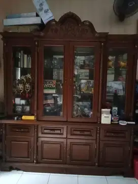 Bufet Besar Kayu Jati Ruang Tamu