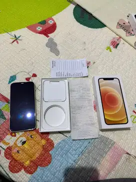 Iphone 12 ibox 64gb white garansi panjang bulan september 2025