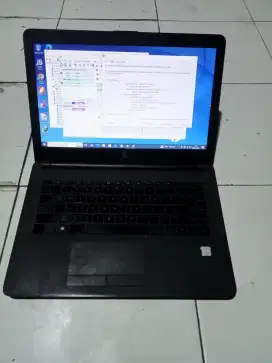 Laptop hp 240, i3 gen 6 dua penyimpanan