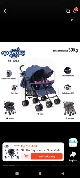 Stroller bayi bekas masih bagus seperti baru