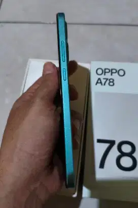 Oppo A78 8/256gb warna hijau laut muluss luss like new