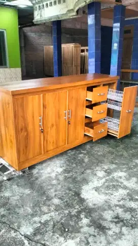 Meja dapur jati panjang 2 m