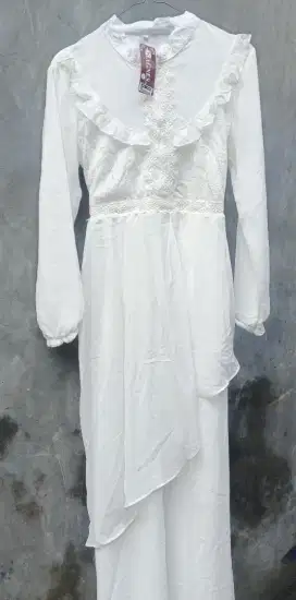 Syakayla Dress Gamis Putih