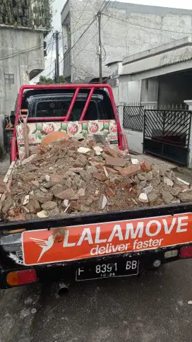 Terima jasa buang puing, urugan, sampah, pindahan, tebang pohon, dll