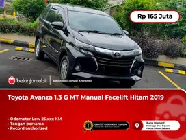 [ LOW KM 25RB ] Toyota Avanza 1.3 G MT Manual Facelift Hitam 2019/2020