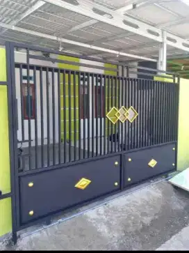 Pagar dorong , pagar minimalis