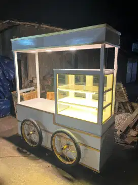 Gerobak booth custom cake roti donat