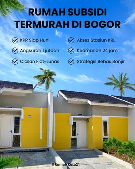 Perumahan murah bogor kpr subsidi 1 jutaan sampai lunas