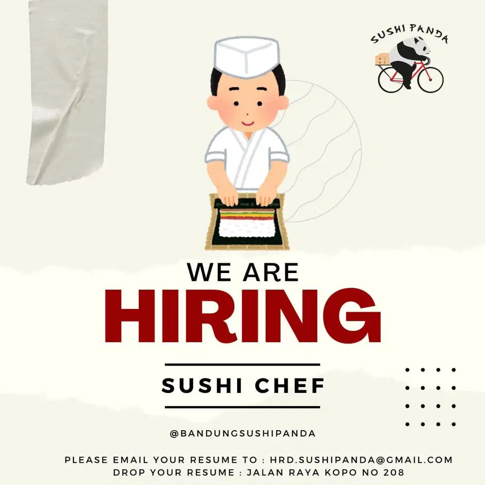Lowongan Kerja Chef Sushi