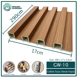 PREMIUM Wall Panel PVC WoodPanel Dinding Motif Kayu 3D Wpc Panel