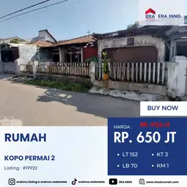 Rumah hitung tanah kompleks kopo permai 2 kopo bandung dekat tol kopo