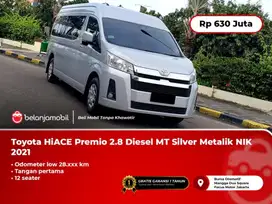 [ 12 SEAT ] Toyota HiACE Premio 2.8 Diesel MT Manual Silver 2021/2022