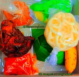 Nasi kotak di bandar Lampung praktis ekonomis rasa nikmat
