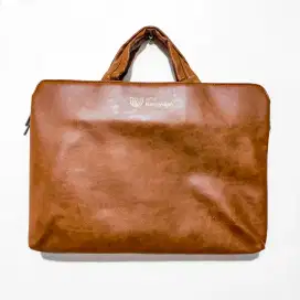 Tas Laptop KINMAC PU Leather Longstrap 3 Slot Selempang Shockproof