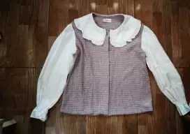Atasan tweed merk ninette
