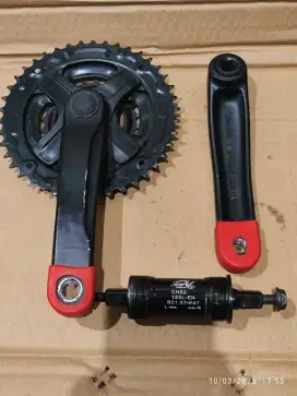 Crank triple prwoheel 3speed 42 32 22t pkus bb kotak