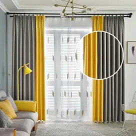 Pasang gordyn gorden murah vertikal roll blind jasa wallpaper dinding