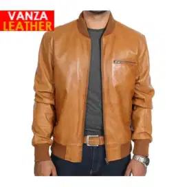 Jaket kulit domba model bomber