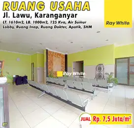 Dijual Ruang Usaha Karanganyar, lokasi strategis, cocok untuk Klinik