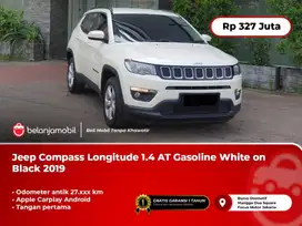[KM ANTIK] Jeep Compass Longitude 1.4 AT Gasoline White 2019/2020
