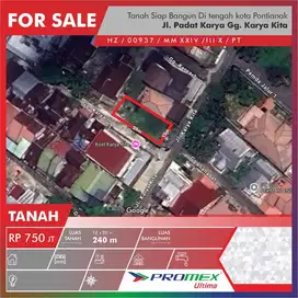 DIJUAL TANAH SIAP BANGUN DI TENGAH KOTA PONTIANAK