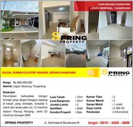 Rumah Murah di Kana Park Siap Huni Dekat Stasiun Pasar Legok Tangerang