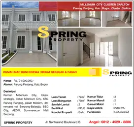 Rumah Murah Millenium City Dekat Stasiun Parung Panjang Bogor Legok