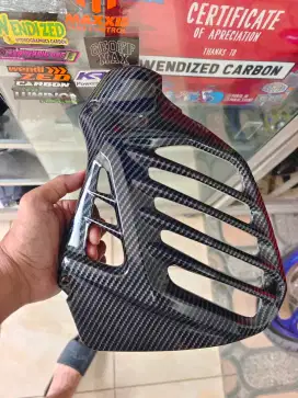 Cover Radiator ori yamaha N-Max old carbon hitam
