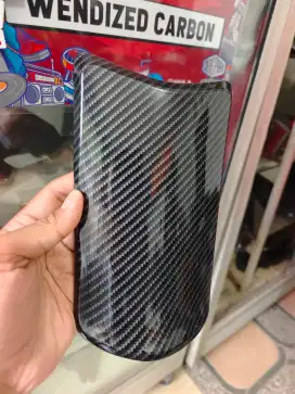 Cover tutup tangki ori yamaha aerox 155 old carbon hitam