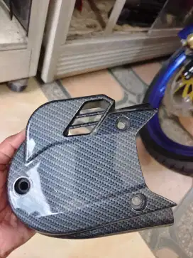 Cover duct air Honda PCX CBU sudah di carbon abu2