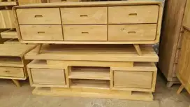 Bufet retro kayu jati bayar cod