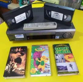 BEST VCR SONY VHS SLV-X827 AMAZING FITUR 6HEAD PLAYBACK KASET VHS LAMA