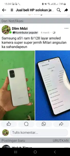 Samsung a51 hape casan